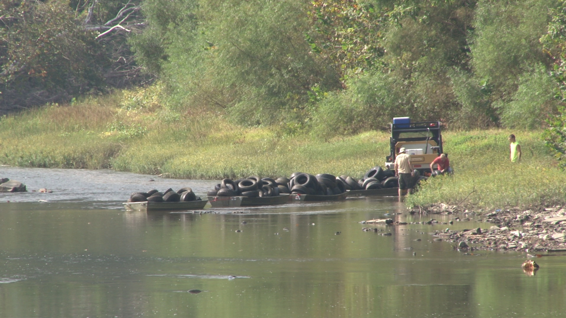 Tires at takeout point downstream.jpg